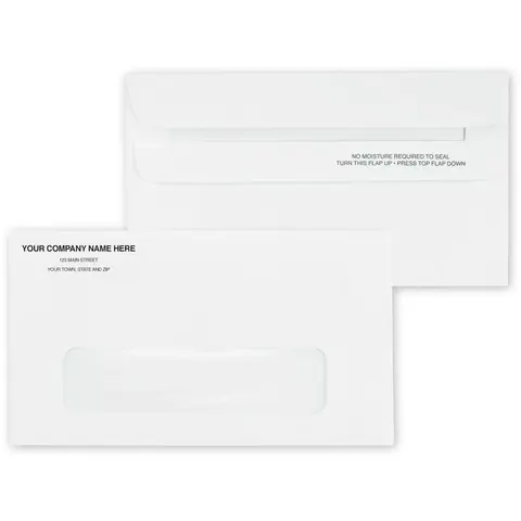 731 - Small Return Window Envelopes, Self-Seal