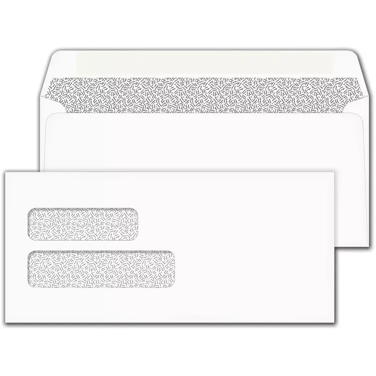 Double Window Confidential Self Seal Envelopes