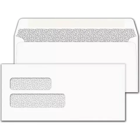 Double Window Confidential Self Seal Envelopes