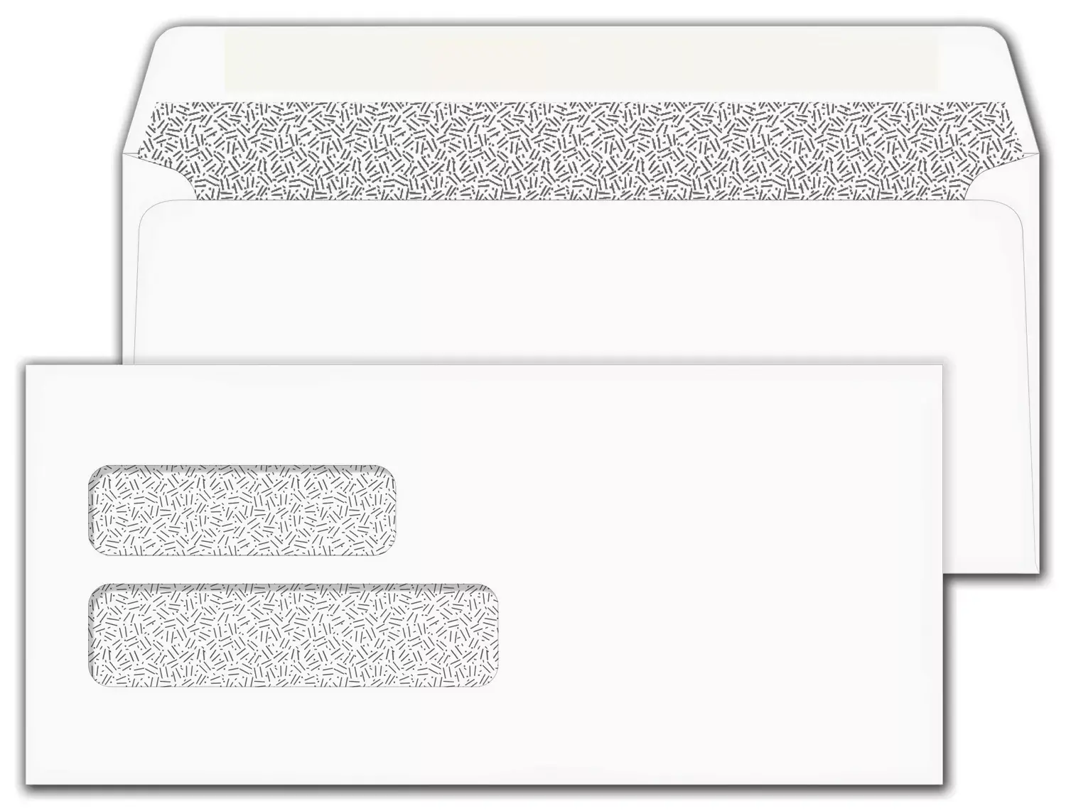 Double Window Confidential Self Seal Envelopes