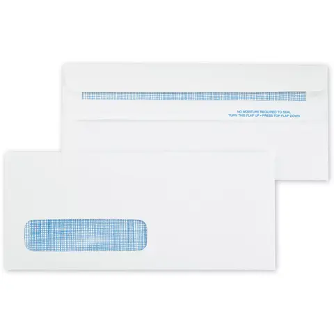 One Window Confidential Envelopes, Self Seal 