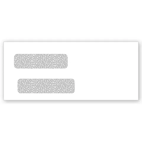 Double Window Confidential Self Sealing Envelopes