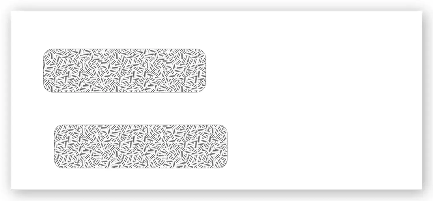 Double Window Confidential Self Sealing Envelopes