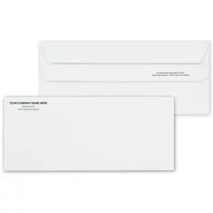 Self-Seal #10 Envelopes, Custom Printed up to Two Ink Colors