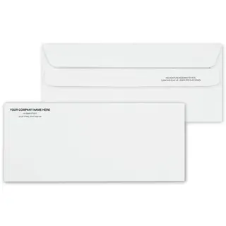 Self-Seal #10 Envelopes, Custom Printed up to Two Ink Colors