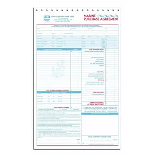 Pre Printed Purchase Agreements for Marine Sales