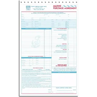 Pre Printed Purchase Agreements for Marine Sales