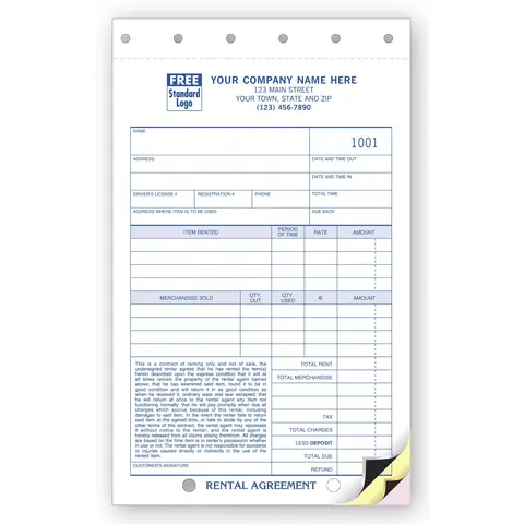 Rental Agreements - Carbon Copy
