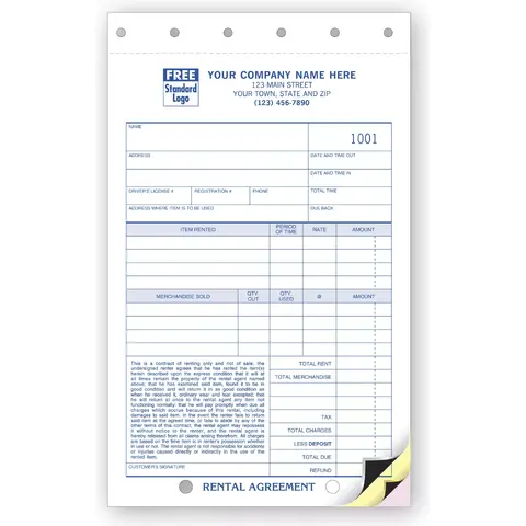 Rental Agreements - Carbon Copy