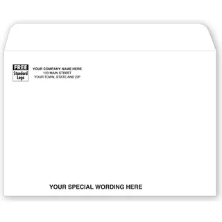 69SW - White Mailing Envelopes - Open Top