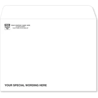 912SW - 9" x 12" White Mailing Envelopes - Open Top