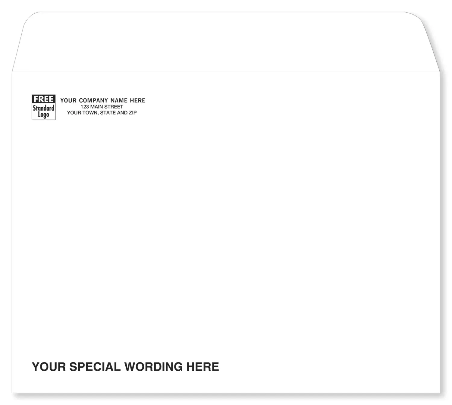 912SW - 9" x 12" White Mailing Envelopes - Open Top