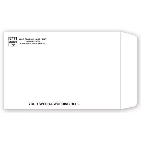 69EW - White Business Mailing Envelopes - Open End