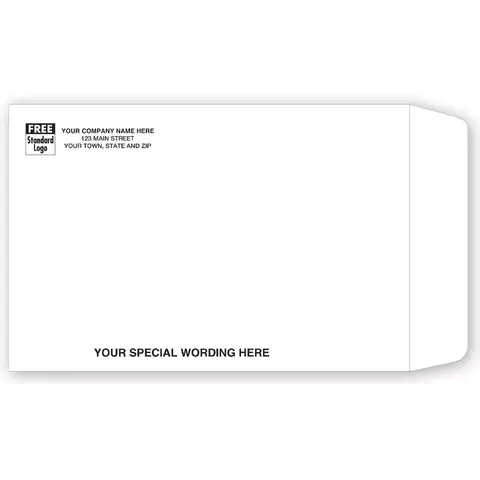 69EW - White Business Mailing Envelopes - Open End