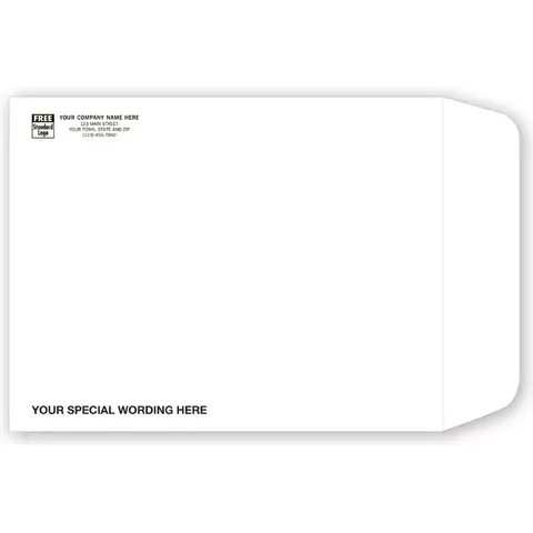 1013EW - 10" x 13" White Mailing Envelopes, Open End