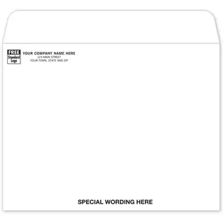1013SW - 10" x 13" White Business Mailing Envelopes, Open Top