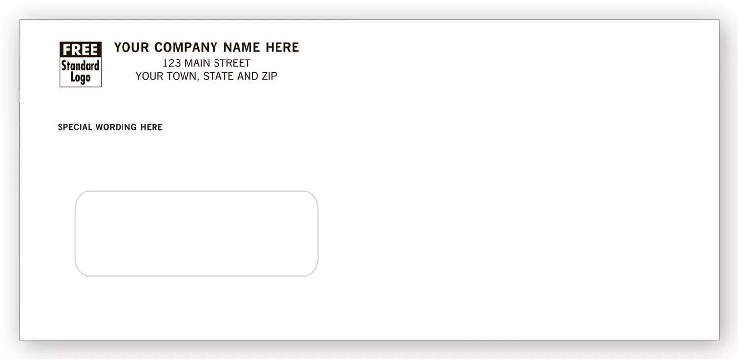 12051 - Custom Printed Window Envelopes, First-Class Mail