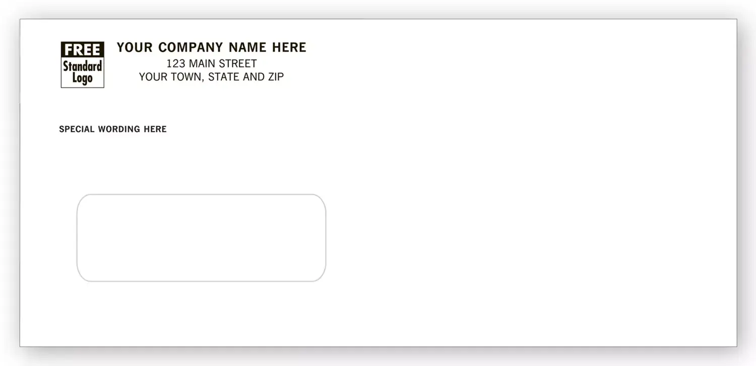12051 - Custom Printed Window Envelopes, First-Class Mail