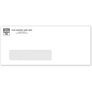 10WCC - #10 Business Window Envelopes with Custom Text or Logo
