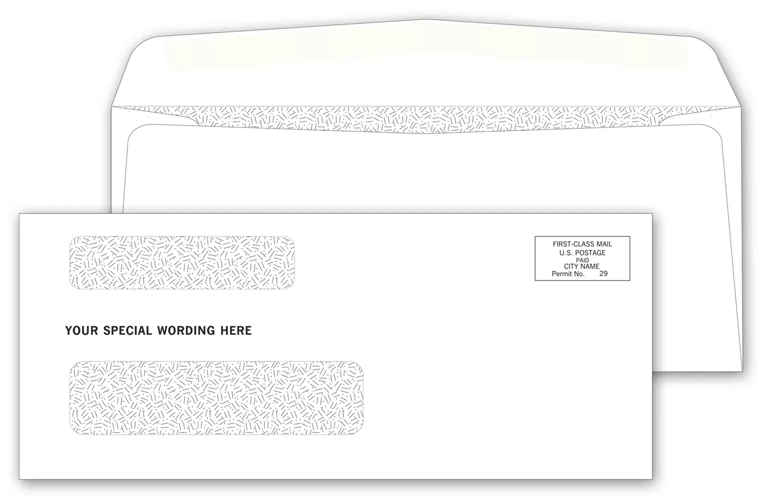 9380 - Confidential Envelopes with Two Windows