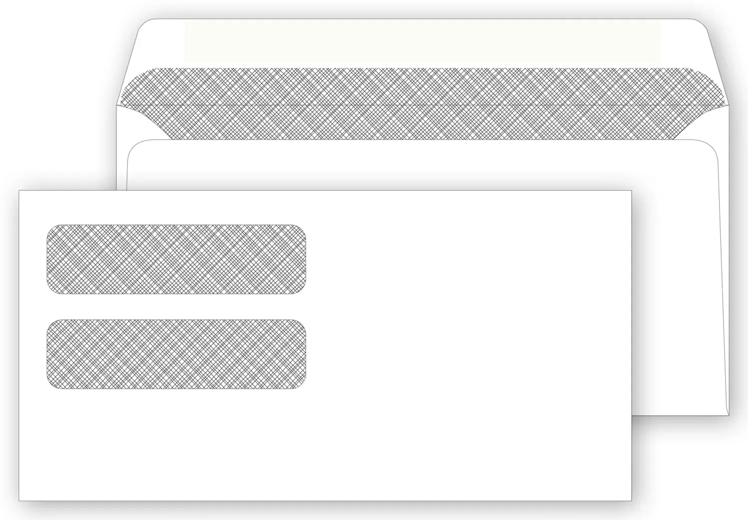 13718 - Double Window Confidential Envelopes