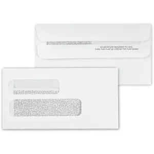5025C - Self-Seal Two Window Envelopes, Confidential Lining