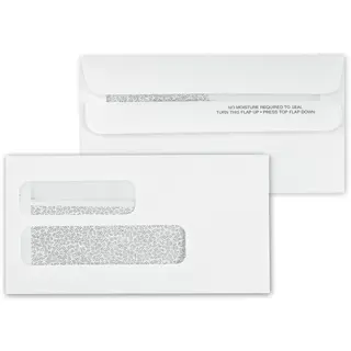 5025C - Self-Seal Two Window Envelopes, Confidential Lining