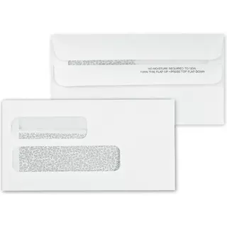 5025C - Self-Seal Two Window Envelopes, Confidential Lining
