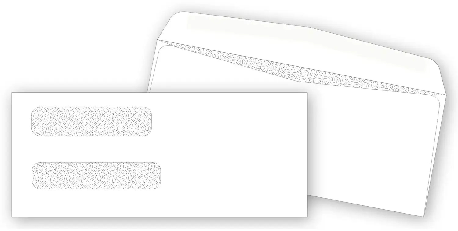 9379, Confidential Two Window Envelopes - Plain