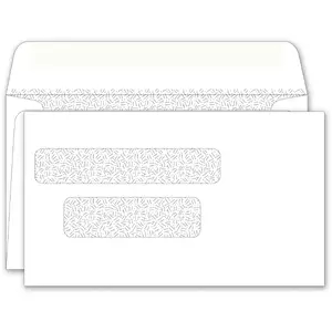 Envelope with dual windows
