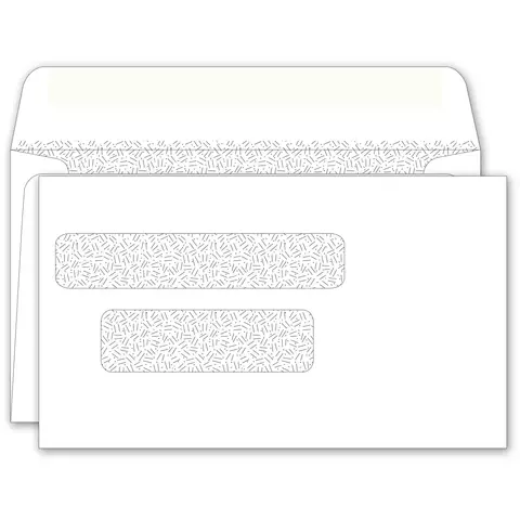 Envelope with dual windows