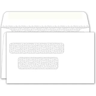 Envelope with dual windows