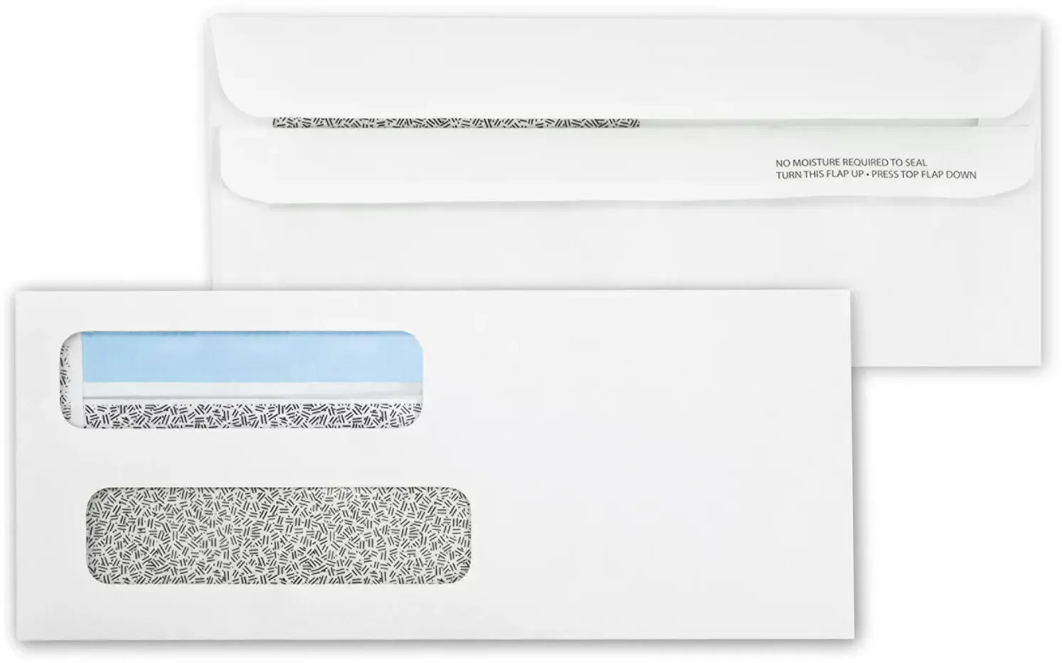 92502 - Two Window Envelopes, Self Seal Flaps
