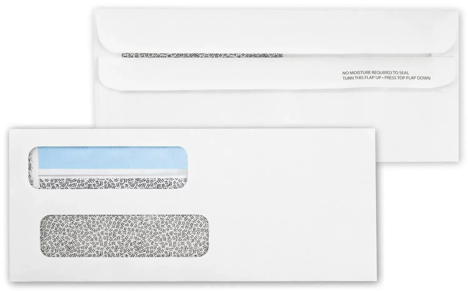 92502 - Two Window Envelopes, Self Seal Flaps