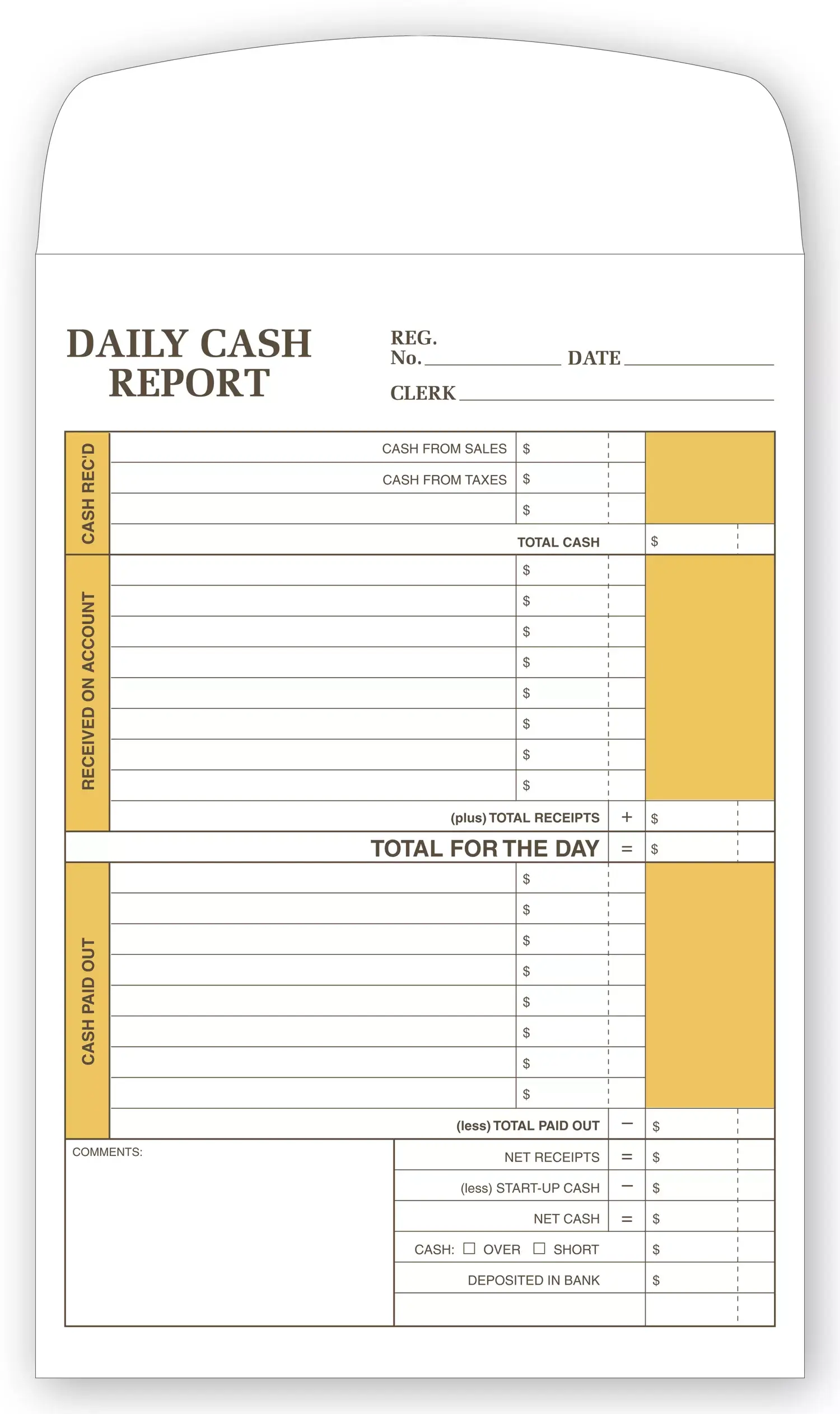757 - Daily Cash Envelopes