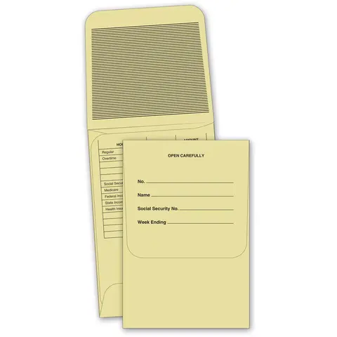 750 - Manila Payroll Envelopes