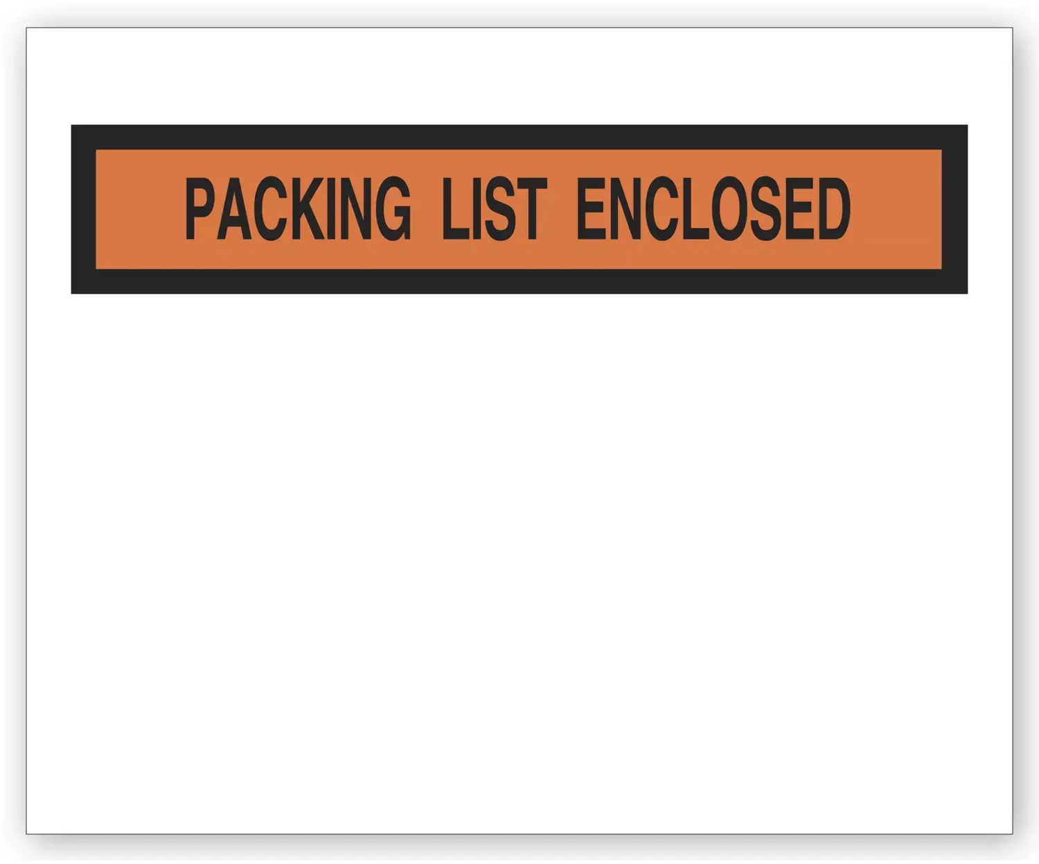 732 - Clear Plastic Envelopes - Packing List Enclosed