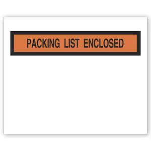 732 - Clear Plastic Envelopes - Packing List Enclosed