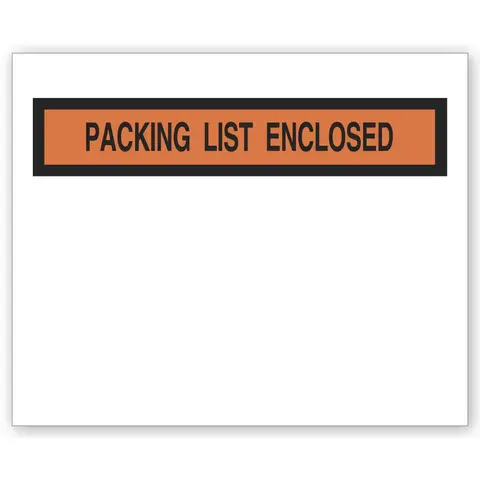 732 - Clear Plastic Envelopes - Packing List Enclosed