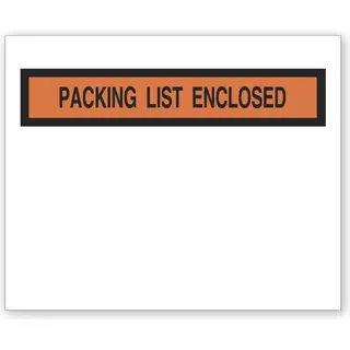 732 - Clear Plastic Envelopes - Packing List Enclosed