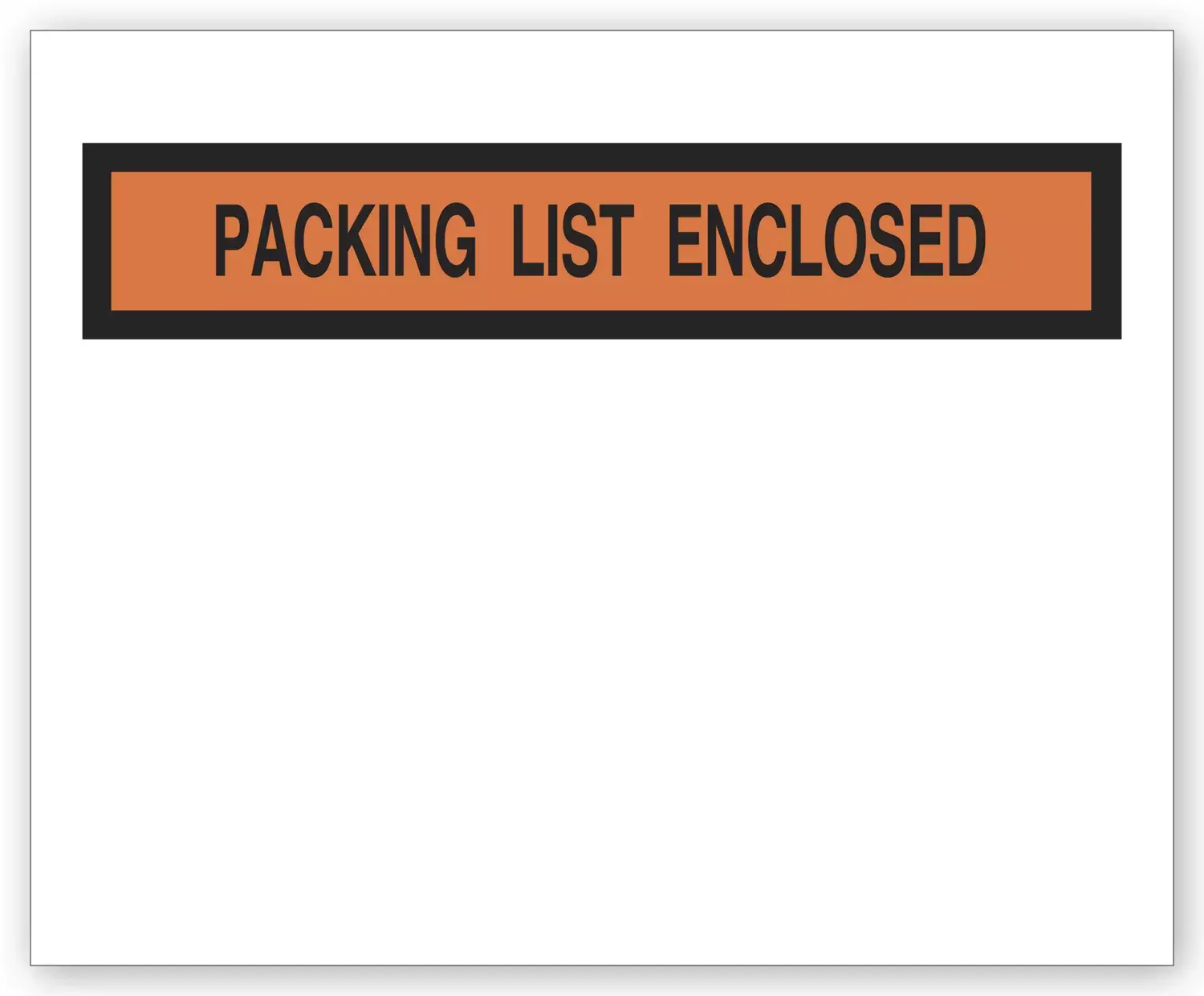732 - Clear Plastic Envelopes - Packing List Enclosed