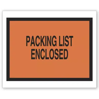 733 - Tinted Plastic Envelopes - Packing List Enclosed