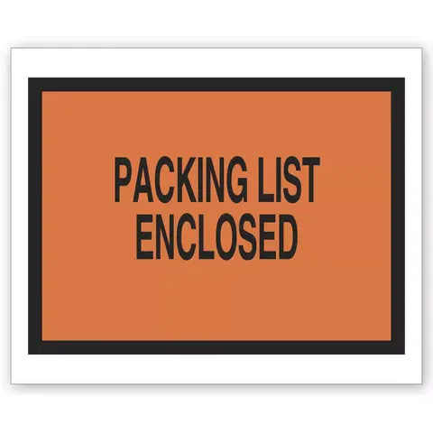 733 - Tinted Plastic Envelopes - Packing List Enclosed