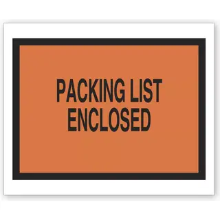 733 - Tinted Plastic Envelopes - Packing List Enclosed