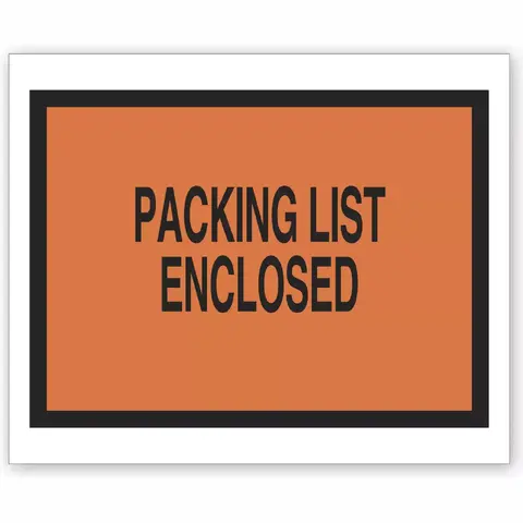 733 - Tinted Plastic Envelopes - Packing List Enclosed