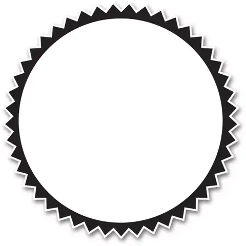 Custom printed starburst labels