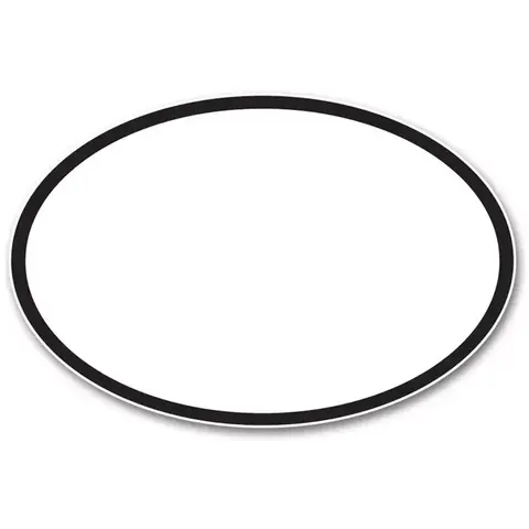 Custom printed oval shaped labels for your business