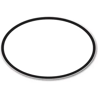 Custom printed oval shaped labels for your business