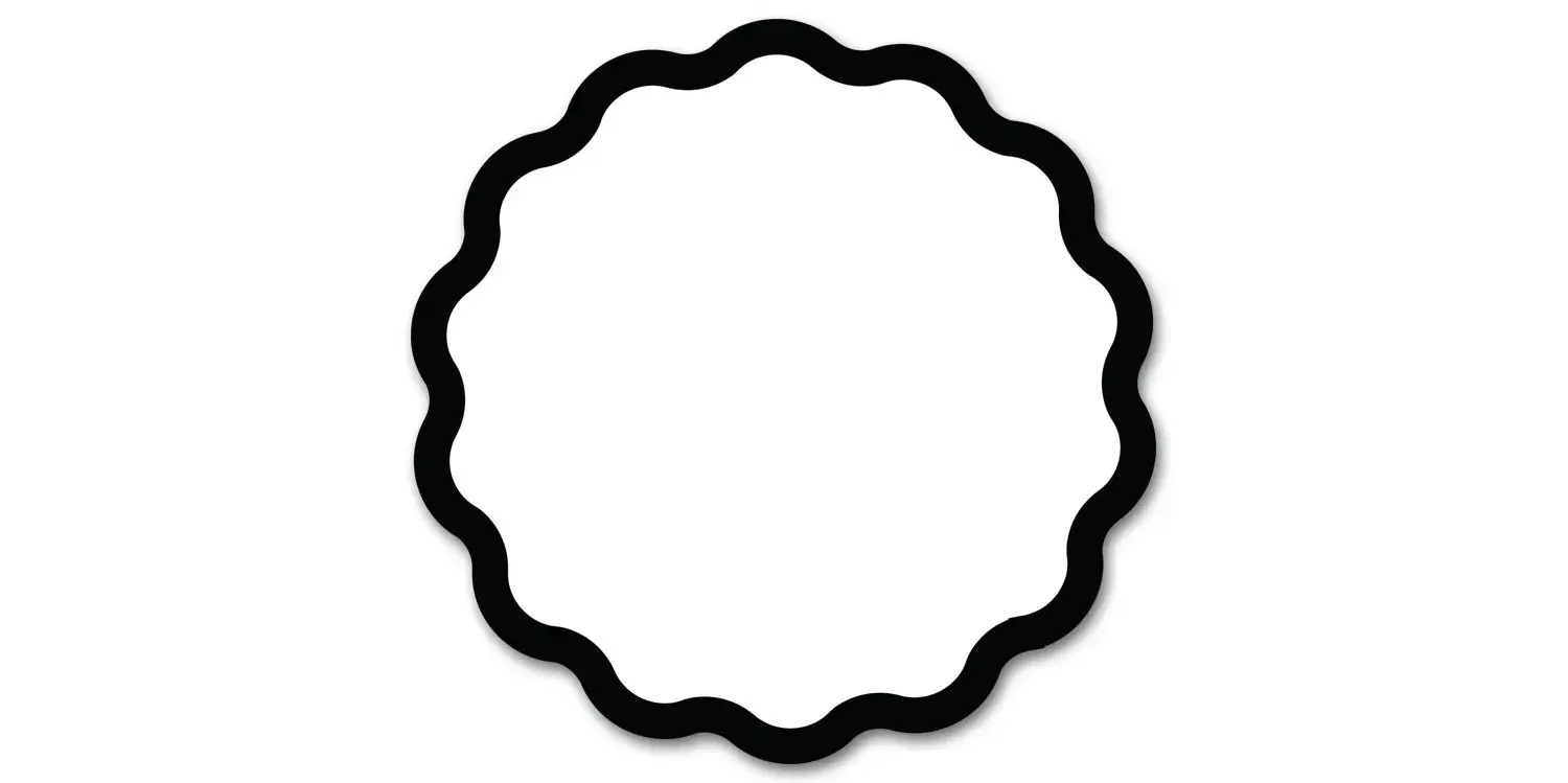 Custom wavy labels