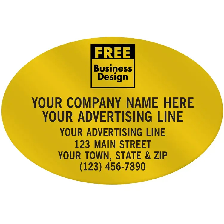 Oval Paper Labels - 3" x 2"